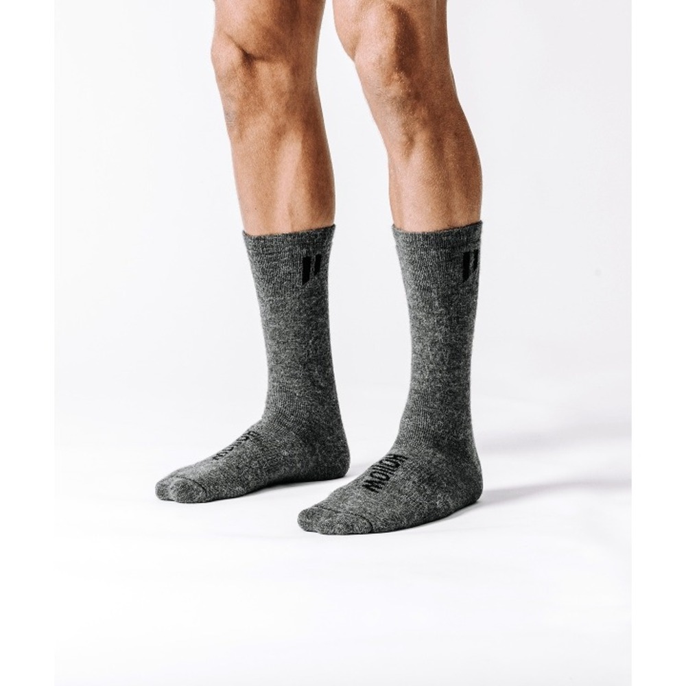 Hollow Performance Alpaca Boot Socks Grey Medium New With Tags